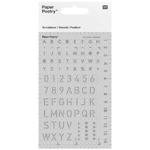 Rico Design Paper Poetry Journaling Stencil Letters