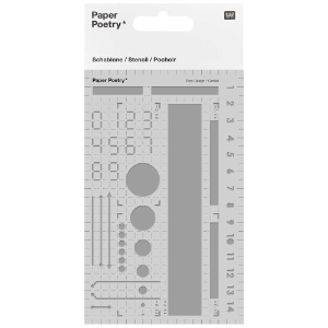 Rico Design Paper Poetry Journaling Stencil Basic