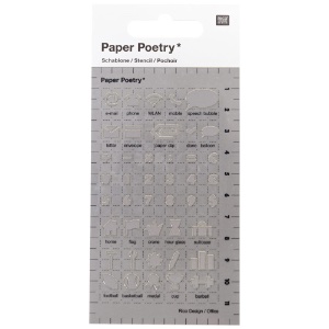 Rico Design Paper Poetry Journaling Stencil Office