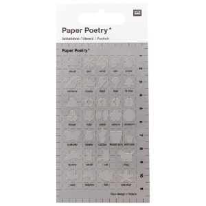 Rico Design Paper Poetry Journaling Stencil Outdoor