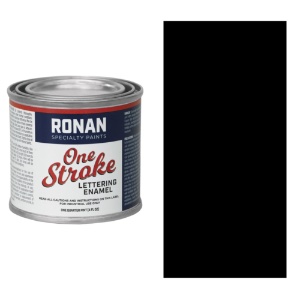 Ronan Paints One Stroke Lettering Enamel 4oz Black