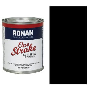 Ronan Paints One Stroke Lettering Enamel 16oz Black