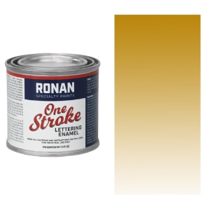 Ronan Paints One Stroke Lettering Enamel 4oz Imitation Gold