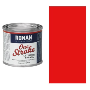 Ronan Paints One Stroke Lettering Enamel 4oz Scarlet Red