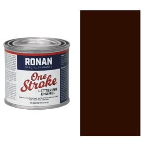 Ronan Paints One Stroke Lettering Enamel 4oz Dark Brown