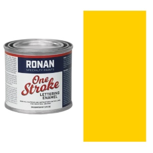 Ronan Paints One Stroke Lettering Enamel 4oz Process Yellow