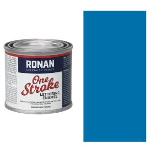 Ronan Paints One Stroke Lettering Enamel 4oz Process Blue