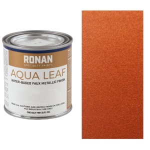 Ronan Paints Aqua Leaf Faux Metallic 8oz Copper