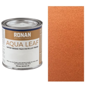 Ronan Paints Aqua Leaf Faux Metallic 8oz Bronze