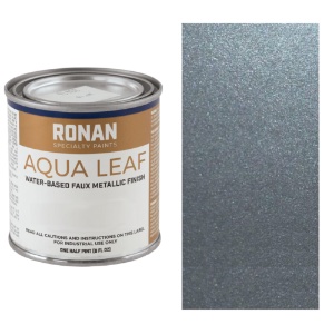 Ronan Paints Aqua Leaf Faux Metallic 8oz Gun Metal