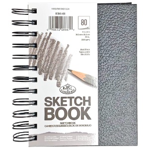 Royal & Langnickel Hard Sketchbook Spiral Bound 80 Sheets 4" x 6"
