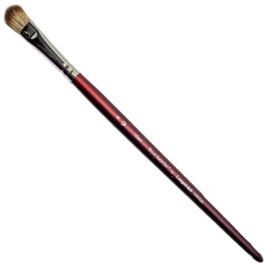 Royal SableTek Synthetic Mongoose Short Brush Filbert #8