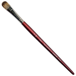 Royal SableTek Synthetic Mongoose Short Brush Filbert #12