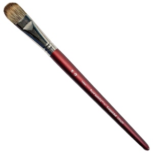 Royal SableTek Synthetic Mongoose Short Brush Filbert #18