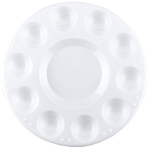 Royal & Langnickel Essentials Round Plastic Palette 10-Well