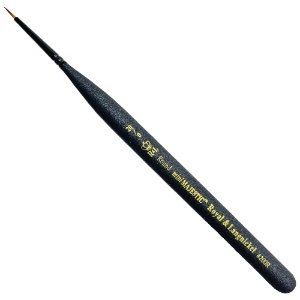 Royal Mini Majestic Synthetic Watercolor Brush Round #20/0