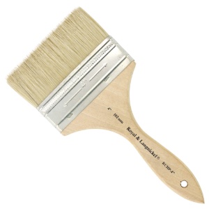 Wooden Handle Artist Chip Brush 4"