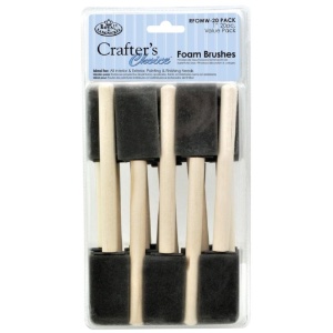 Royal & Langnickel Crafter's Choice Foam Brush 20 Pack 1"