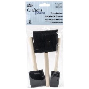 Royal & Langnickel Crafter's Choice Foam Brush 3 Pack 1", 2" & 3"