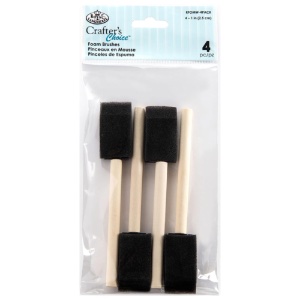 Smooth Finish Foam Brushes 4-Pack (1")