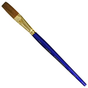 Robert Simmons Sapphire Sable Blend Watercolor Brush One Stroke 3/4"