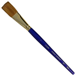 Robert Simmons Sapphire Sable Blend Watercolor Brush One Stroke 1"