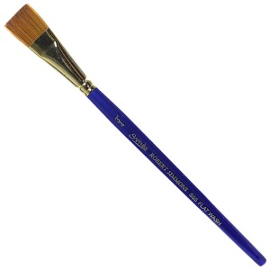 Robert Simmons Sapphire Sable Blend Watercolor Brush Flat Wash 3/4"