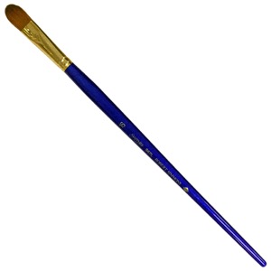 Robert Simmons Sapphire Synthetic Sable Long Handle Brush Filbert #16