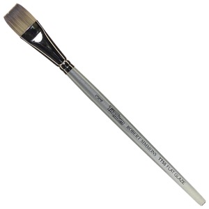 Robert Simmons Titanium Interlocked Bristle Brush Flat Glaze 3/4"