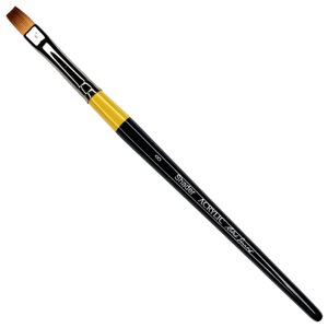 Robert Simmons Acrylic Short Handle Brush Flat Shader #8