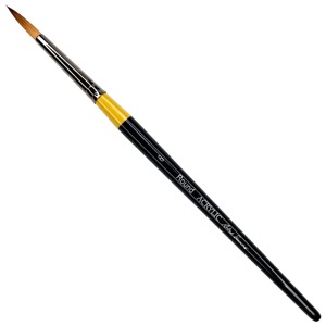 Robert Simmons Acrylic Short Handle Brush Round #6