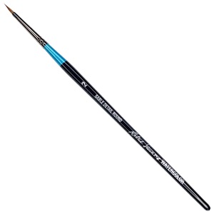 Robert Simmons Synthetic Watercolor Short Handle Brush Detail Round #2