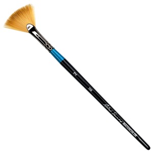Robert Simmons Synthetic Watercolor Short Handle Brush Fan #2