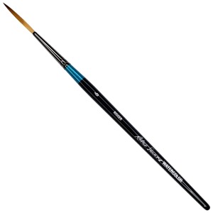 Robert Simmons Synthetic Watercolor Short Handle Brush Rigger #6