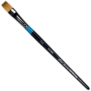 Robert Simmons Synthetic Watercolor Short Handle Brush Flat Wash 1/2"