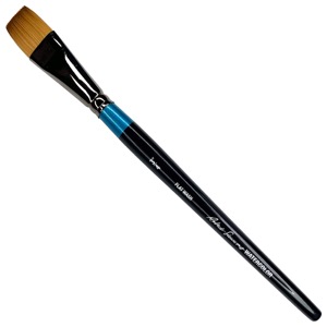 Robert Simmons Synthetic Watercolor Short Handle Brush Flat Wash 3/4"