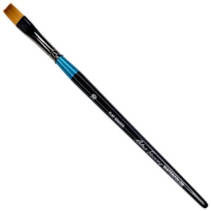 Robert Simmons Synthetic Watercolor Short Handle Brush Flat Shader #10