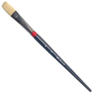 Robert Simmons Bristle Oil Long Handle Brush Flat #12