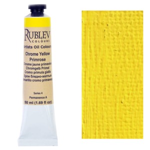 Rublev Colours Artist Oil Colours 50ml Chrome Yellow Primrose