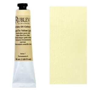 Rublev Colours Artist Oil Colours 50ml Lead-Tin Yellow Light