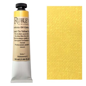 Rublev Colours Artist Oil Colours 50ml Lead-Tin Yellow Dark