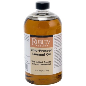 Rublev Colours Cold-Pressed Linseed Oil 16oz
