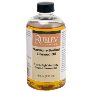 Rublev Colours Vaccum-Bodied Linseed Oil 8oz Extra High Viscosity