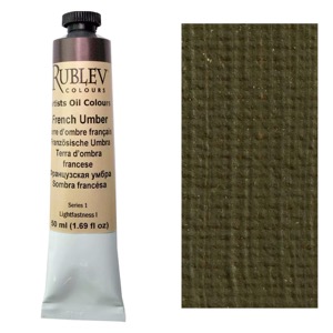 Rublev Colours Artist Oil Colours 50ml French Umber