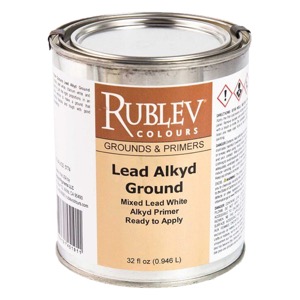 Rublev Colours Grounds & Primers Lead Alkyd Ground 32oz