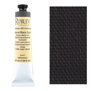 Rublev Artist Oil Color 50ml - Natural Black Oxide
