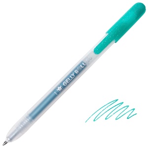 Sakura Gelly Roll Metallic 08 Retractable Gel Pen 0.8mm Metallic Green