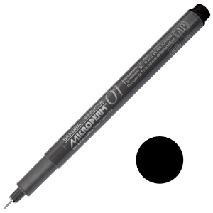 MicroPerm 01 Pen, .25mm - Black