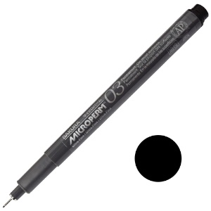 MicroPerm 03 Pen, .35mm - Black