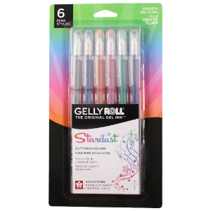 Sakura Gelly Roll Stardust Pens, Meteor - 6 Pack
